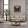 CREAM CHESTERFIELD SOFA VEGAS - Image 3