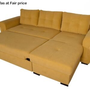 Amber – Corner Sofa Bed with Storage – 265 x 160 cm