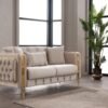 CREAM CHESTERFIELD SOFA VEGAS - Image 4