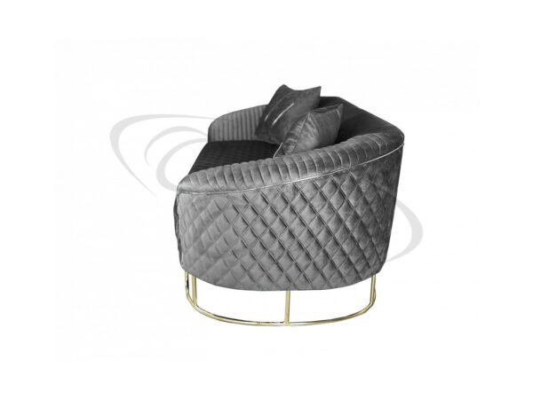CHELSEA 3 SEATER AND 2 SEATER GREY FABRIC SOFA SET - Image 5