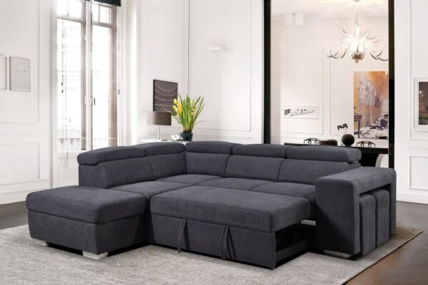 Concord Left Side Sofa Bed with Storage