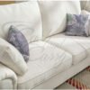 KYLIE 3+2 SEATER CREAM SOFA FABRIC - Image 5