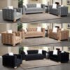 SOFA SET BEIGE NEWPORT 3+2 SEATER - Image 2