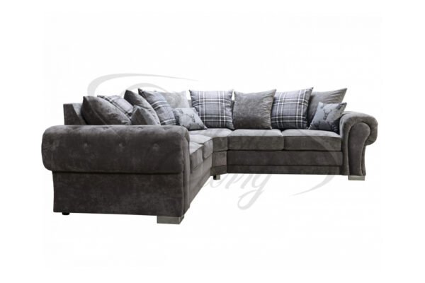 GREY SCATTER CORNER SOFA - Image 2