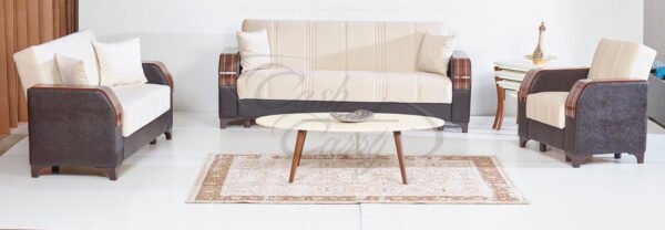 Alexander Turkish Fabric Sofa Bed with Storage - Image 2