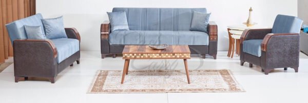 Alexander Turkish Fabric Sofa Bed with Storage - Image 3