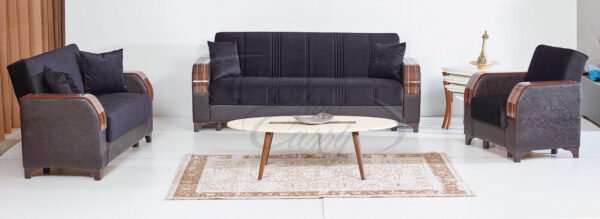 Alexander Turkish Fabric Sofa Bed with Storage - Image 4