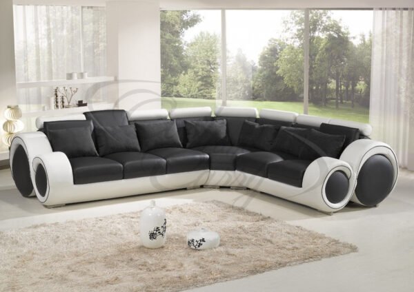 Leather Infinity Corner Sofa Berlin With Relaxation Function - Image 2