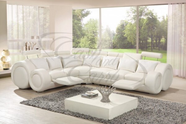 Leather Infinity Corner Sofa Berlin With Relaxation Function - Image 3