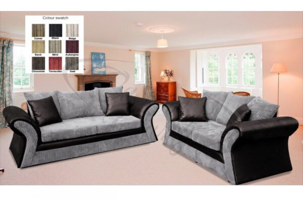Julie Material 3+2 Sofa Set