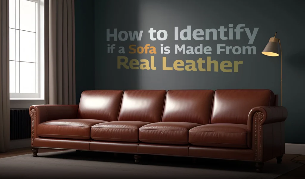 How to Identify if a Sofa is Made From Real Leather