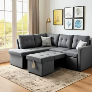 Left Corner Sofa Bed with Storage 