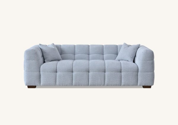 Aluxo Tribeca Pearl Boucle Fabric Sofa Set - Image 5