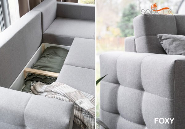 Foxy Corner Sofa Bed - Image 8
