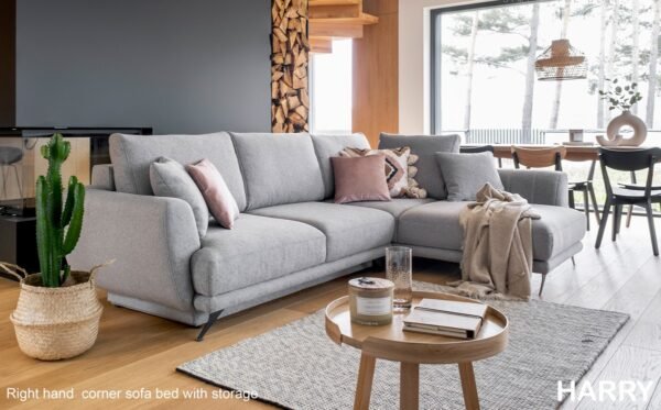 Harry Luxury Corner Sofa Bed with Storage Compartment - Image 2