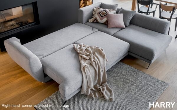 Harry Luxury Corner Sofa Bed with Storage Compartment - Image 4