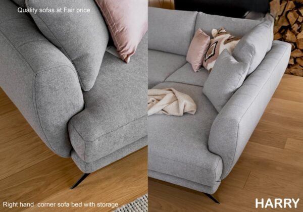 Harry Luxury Corner Sofa Bed with Storage Compartment - Image 6