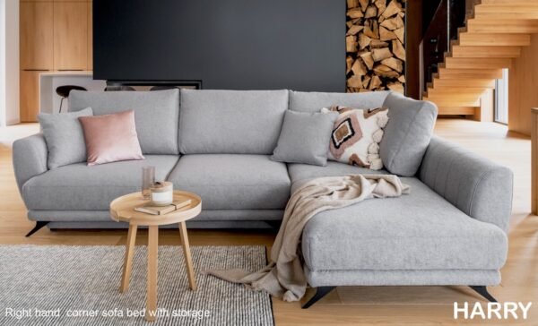 Harry Luxury Corner Sofa Bed with Storage Compartment