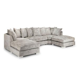 Bishop U Shape Sofa Scatter Back Truffle Colour