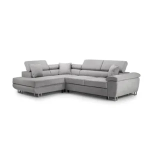 SYC Anton Sofabed Corner Sofa Bed With Storage Box Grey Left / Right Side