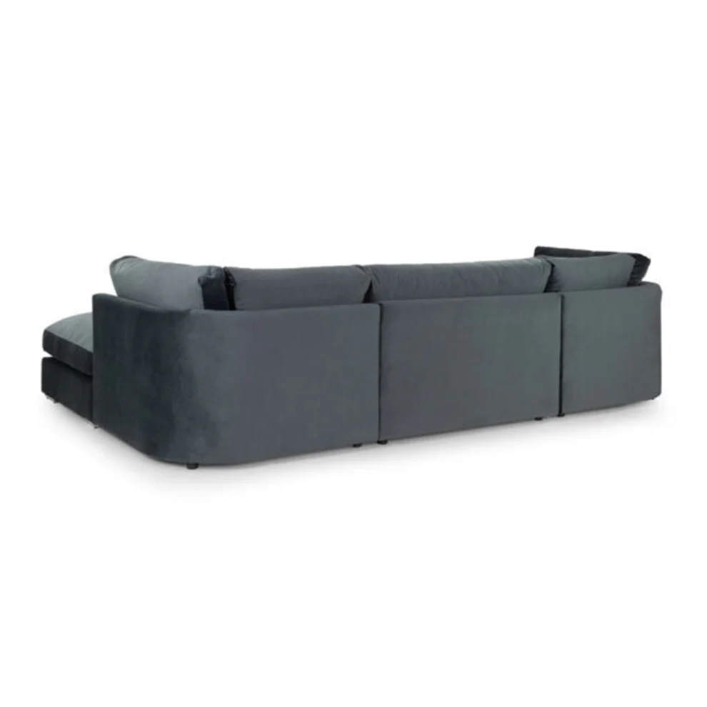 Balgravia U Shape Sofa High Back Grey - Image 4