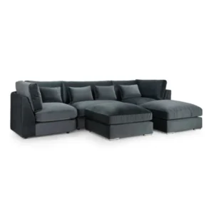 Balgravia U Shape Sofa High Back Grey