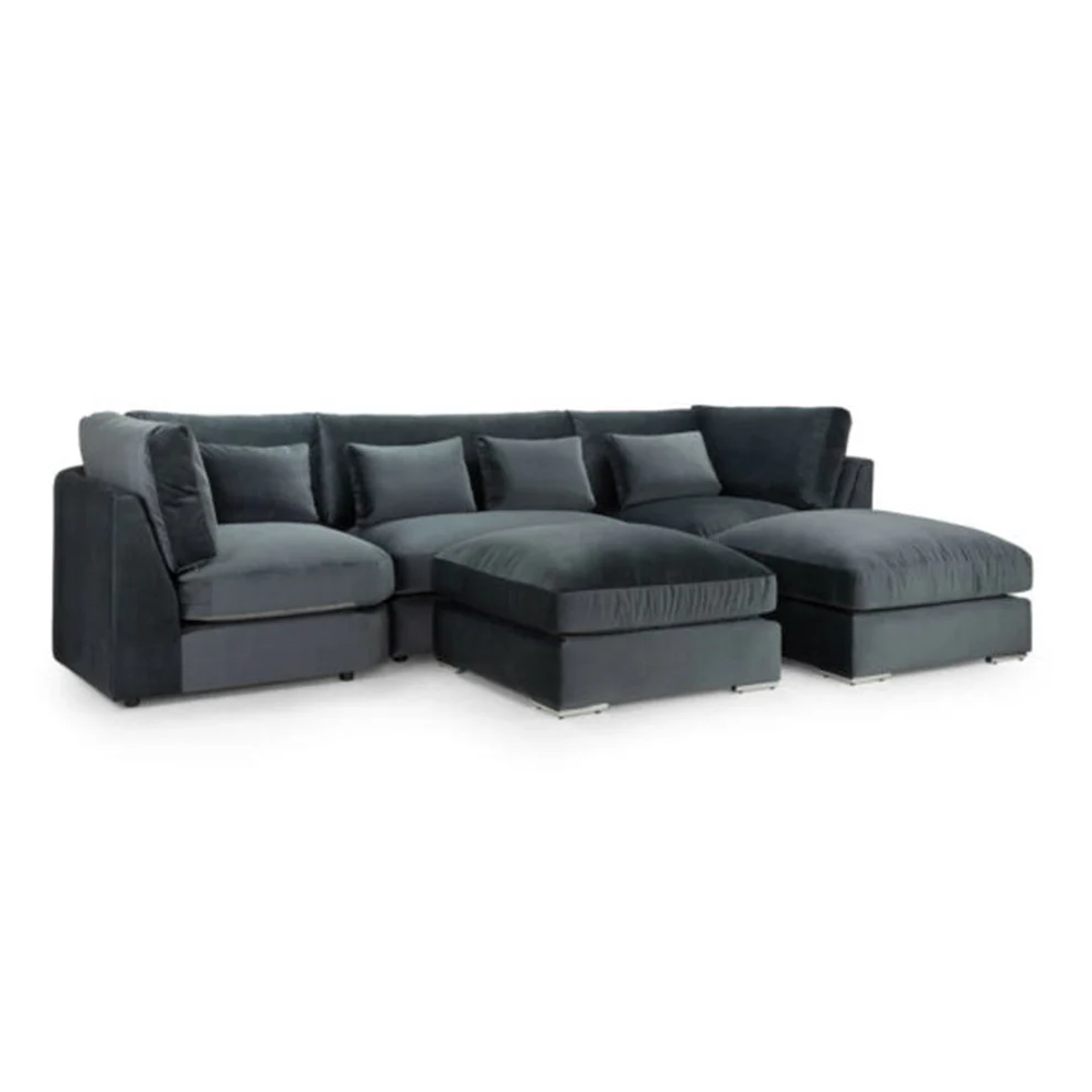 Balgravia U Shape Sofa High Back Grey