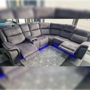 SYC Hannah Electric Corner Sofa Micro Fibre Fabric (270cm x 230cm)